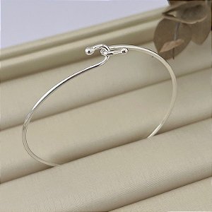 Bracelete união banhado em prata silver