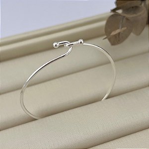 Bracelete união infantil banhado em prata silver