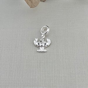 Berloque stich em banho de prata silver