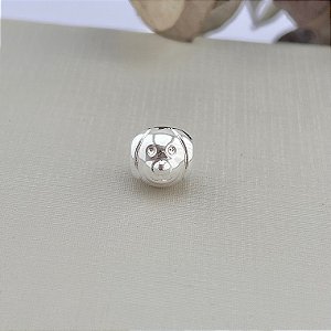 Berloque cachorro em banho de prata silver