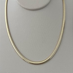 Corrente salamandra M em banho de ouro 18k