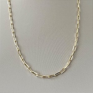 Corrente de elos cartier G em banho de ouro 18k