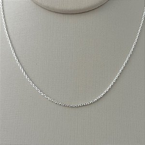 Corrente de mini elos em banho de prata silver