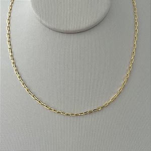Corrente masculina elos cartier em banho de ouro 18k