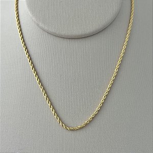 Corrente cordão baiano infantil em banho de ouro 18k