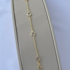 Pulseira pontos de luz G em banho de ouro 18k