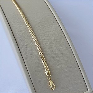 Pulseira salamandra em banho de ouro 18k
