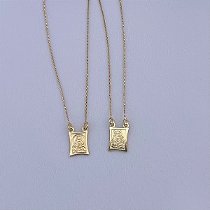 Escapulário Nossa Senhora do Carmo e Sagrado Coração