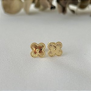 Brinco inspiração Van-cleef em banho de ouro 18k