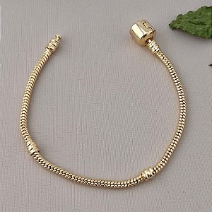 Pulseira inspiração vivara em banho de ouro 18k