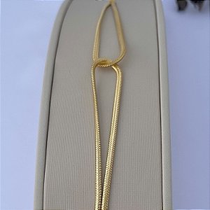 Pulseira nó em salamandra em banho de ouro 18k