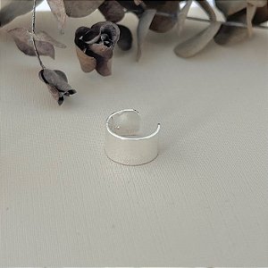 Piercing fake liso em banho de prata silver