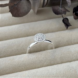 Anel aro 20,5 chuveirinho G em banho de prata silver