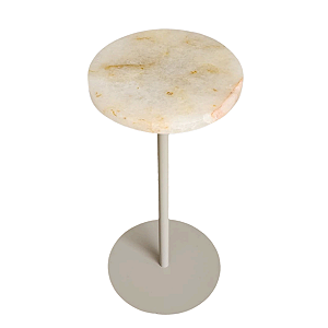 Mesa Lateral em Pedra Ônix Design Exclusivo
