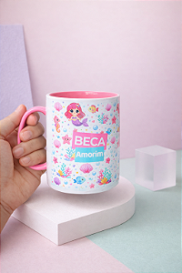 Caneca de Plástico Polímero Colorida