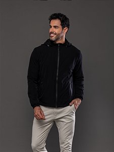 Jaqueta Corta Vento Com Capuz Removível