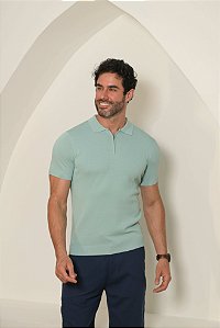 Polo Gola Retilínea Com Ziper