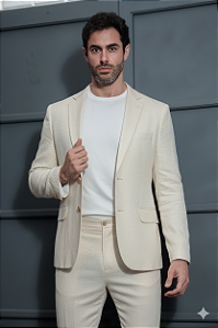 Terno 100% Linho Slim Fit