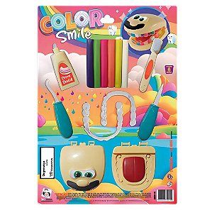 Massinha Dentista Color Smile Cartela com 6 Cores - Pica Pau