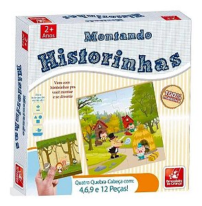 Quebra-cabeça progressivo Montando Historinhas 31 peças