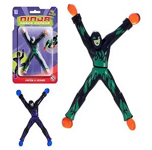 Bonecos Super Ninjas Que Grudam na Parede