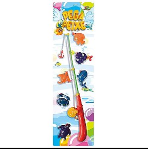 Pega Peixe Art Brink com 4 Peixes e Cestinha