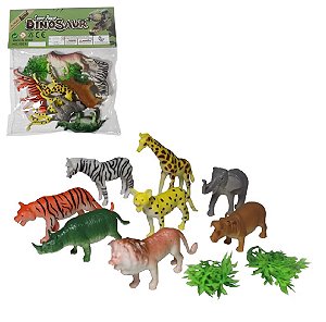 Kit Animais Selvagens 10 Peças para Brincar