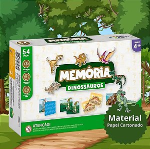 Jogo da Memória Dinossauros 40 Peças