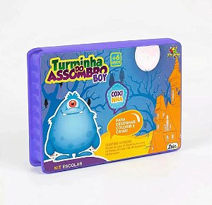 Kit Escolar Infantil Maleta Turminha do Assombro