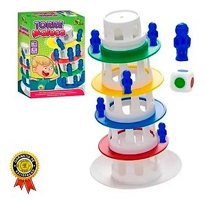 Jogo Torre Maluca Art Brink Diversão em Equilíbrio
