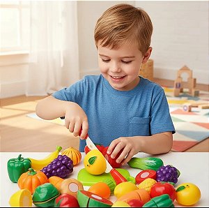 Comidinha Frutas 10 Peças Velcro Crec