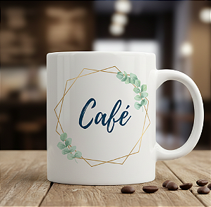 Caneca Porcelana – Coleção Minimalista "Café"