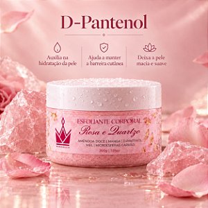Esfoliante Corporal Rosa e Quartzo Buranello