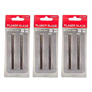 3 Faca P/ Plaina 82mm Skil/makita/bosch/stanley/gamma 6unid