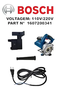 Gatilho E Cabo De Força P/serra Mármore Bosch Gdc 150 Titan