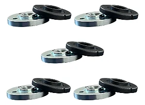 Kit 5 Flange 20mm C/ Porca Para Esmerilhadeira E Lixadeira