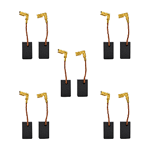 Kit 5 Pares Escova Carvão Cb325 P/ Makita Hr2470 9557 Hr2014