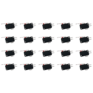 Kit 20 Chave Micro Switch Com Haste 27mm Fim De Curso