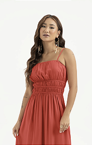Vestido Midi em Viscose Feminino Cativa