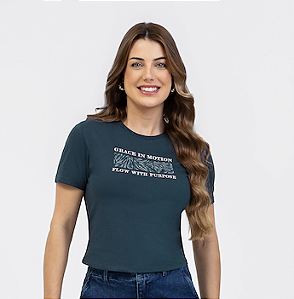 Camiseta Feminina Habana em Malha Comfort