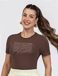 Camiseta Feminina Malha Comfort Habana Casual Confortável