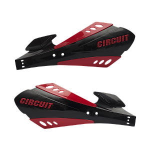 Protetor de Mão SX Preto e Vermelho Circuit