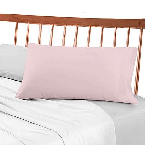 Fronha Avulsa 150 fios em Algodão - Premium Rosa claro