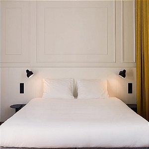 Jogo de Cama King 180 fios em Algodão - Linea Branco