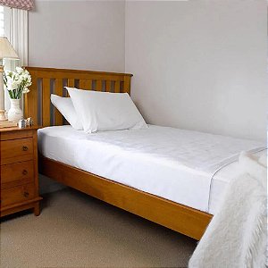 Lençol Queen com elástico 180 fios 100% Algodão - Profitextil Branco