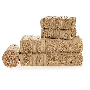 Jogo de Toalhas / Banho Gigante em Algodão 5 Peças Unika - Karsten Frape