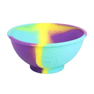 Cuia de Silicone Abduzido Half Sunset Azul, Roxo e Verde Limão