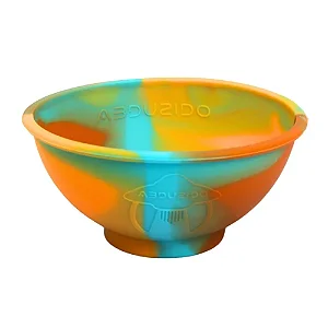 Cuia de Silicone Abduzido Half Sunset Azul, Laranja e Marrom