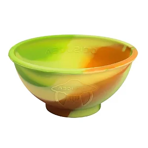 Cuia de Silicone Abduzido Half Vintage Verde e Marrom