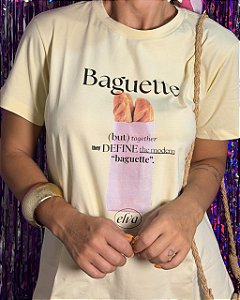 T- shirt baguete amarelo
